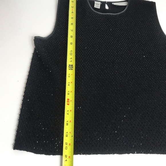 Valerie Stevens merino wool beaded sweater vest - Picture 8 of 8